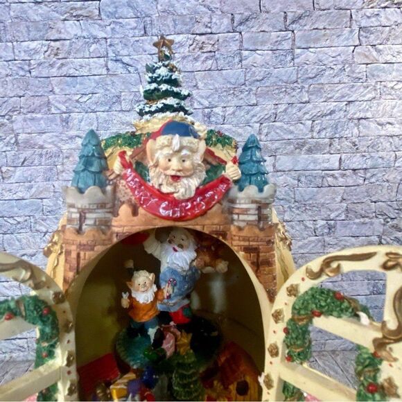 Vintage Musical Christmas Carriage Ceramic Holiday Decor Battery Operated - Picture 4 of 11